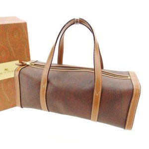 AUTH Etro Handbag Paisley Brown Woman